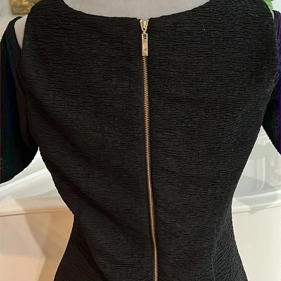 Eliza J. Cold Shoulder Little Black Dress - Picture 11 of 14